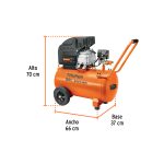 KIT DE COMPRESOR DE 50L DE 3-1/2 HP, MANGUERA DE PVC Y PISTOLA TRUPER - Imagen 2