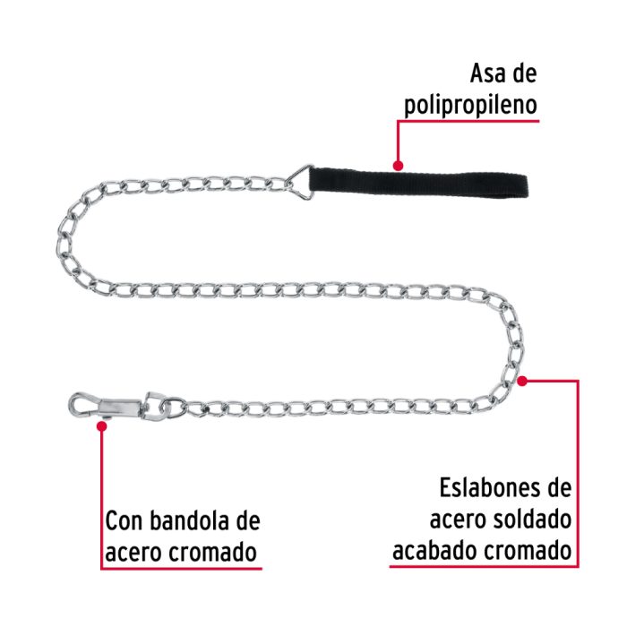 CADENA DE 1.20 MTS PARA PERRO 4MM FIERO - Imagen 2