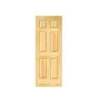 PUERTA DE PINO C/NUDOS COLONIAL 6 TABLEROS 0.90X2.07MTS - Imagen 2