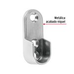 SOPORTE PARA TUBO OVALADO DE CLOSET NIQUELADO HERMEX - Imagen 2