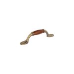 JALADOR METALICO 76MM LATON ANTIGUO HERMEX