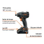 ATORNILLADOR DE IMPACTO, 20V, 2 BATERÍAS 2AH, TRUPER - Imagen 3