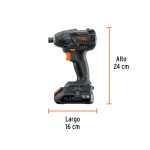 ATORNILLADOR DE IMPACTO, 20V, 2 BATERÍAS 2AH, TRUPER - Imagen 4