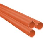 TUBO DUCTO PVC DE 3/4"X3MTS NARANJA MTB