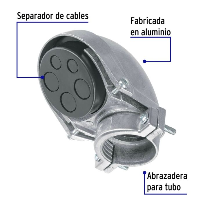 ACCESORIO DE ENTRADA (CALAVERA) DE 1 1/4" VOLTECK - Imagen 2