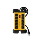 REGLETA MULTICONTACTO 14 AWG INDUSTRIAL CON SUPRESOR DE PICOS 10 ENTRADAS VOLTECK