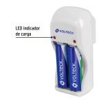 CARGADOR DE PILAS, AA, AAA, Y 9V, INCLUYE 2 PILAS AA, VOLTECK - Imagen 2