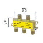 DIVISOR COAXIAL DE 1 ENTRADA Y 4 SALIDAS VOLTECK - Imagen 3