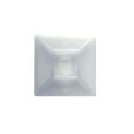 BASE AUTO ADHERIBLE P/CINCHOS DE 28 MM (BLANCO) (100 UNID)