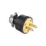 ESPIGA GRANDE NEGRA 15AMP 125V #1723 EAGLE