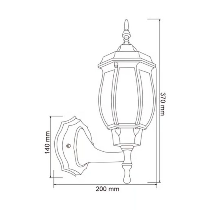 FAROL PARED 100w 127V E26 BLANCO TECNOLITE - Imagen 4