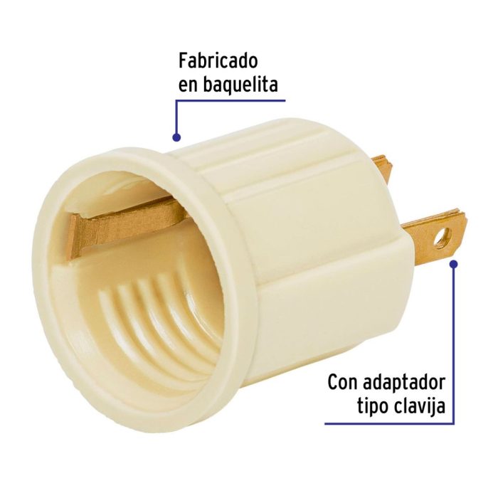 SOCKET C/ESPIGA VOLTECK - Imagen 2