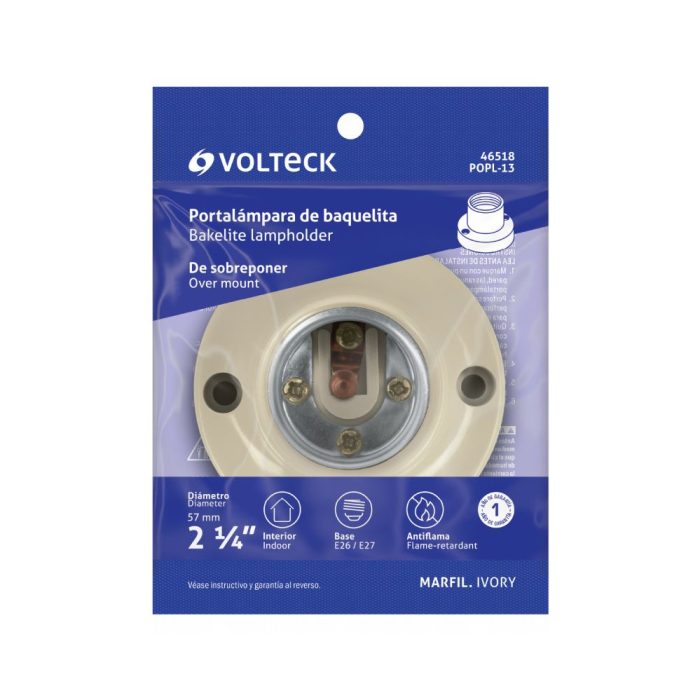 SOCKET DE BAQUELITA 2-1/4" VOLTECK - Imagen 5