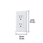 TOMACORRIENTE BLANCO VOLTECK BASIC - Imagen 3