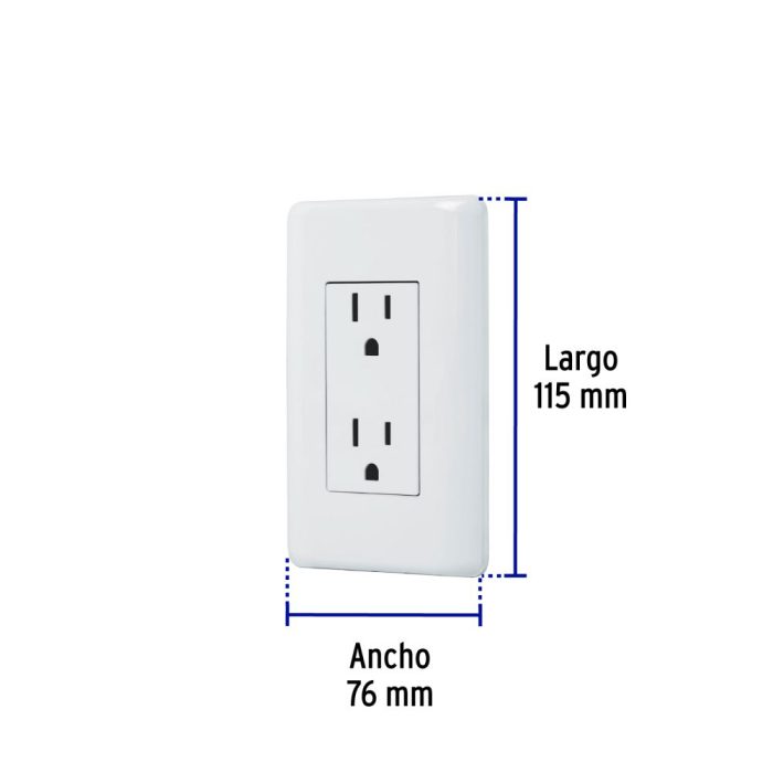 TOMACORRIENTE BLANCO VOLTECK BASIC - Imagen 3