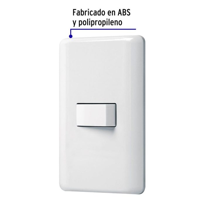 INTERRUPTOR SENCILLO BLANCO VOLTECK BASIC - Imagen 2