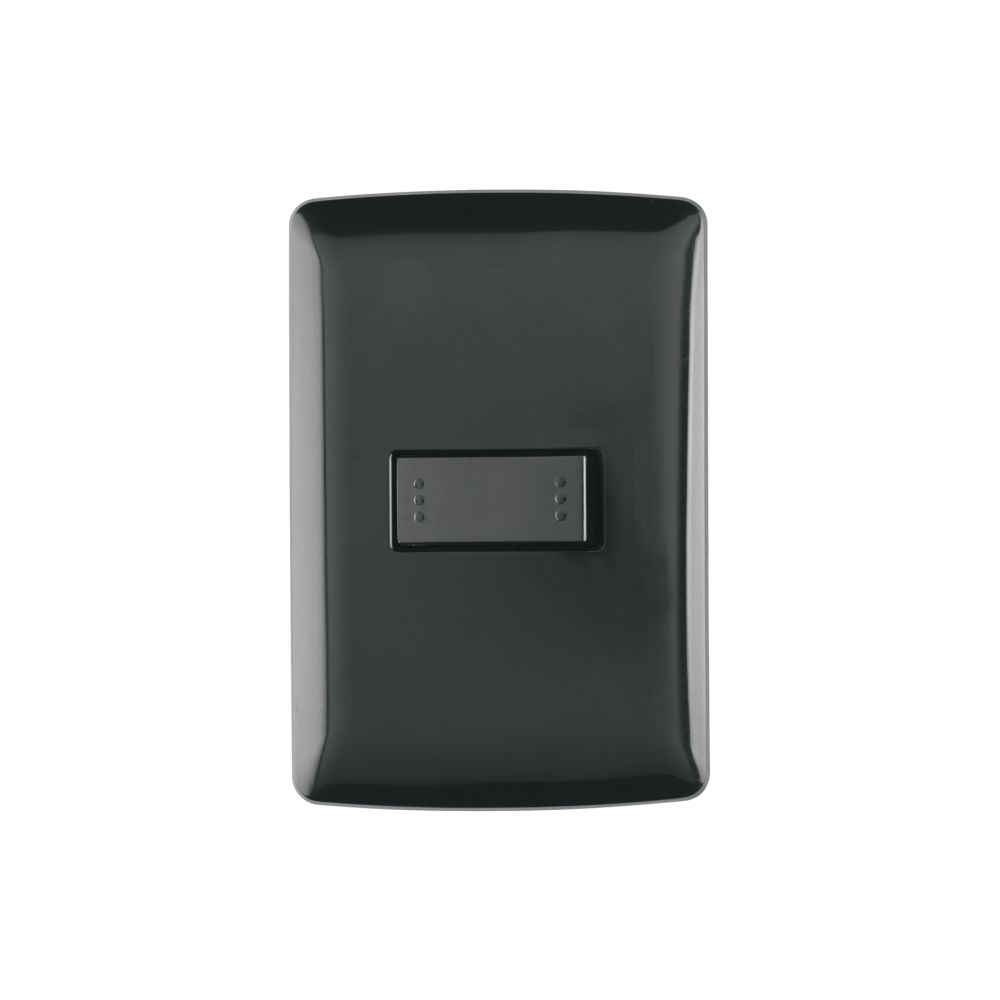 4632-1-1788186839 INTERRUPTOR SENCILLO NEGRO VOLTECK BASIC - Imagen 1