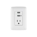 TOMACORRINETE BLANCO CON USB ITALIANA VOLTECK