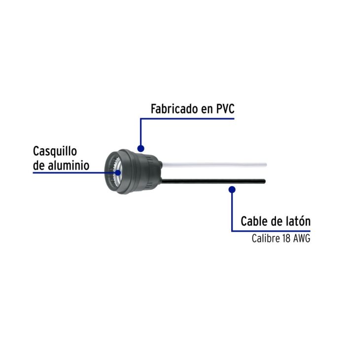 SOCKET PARA INTEMPERIE PVC VOLTECK - Imagen 2