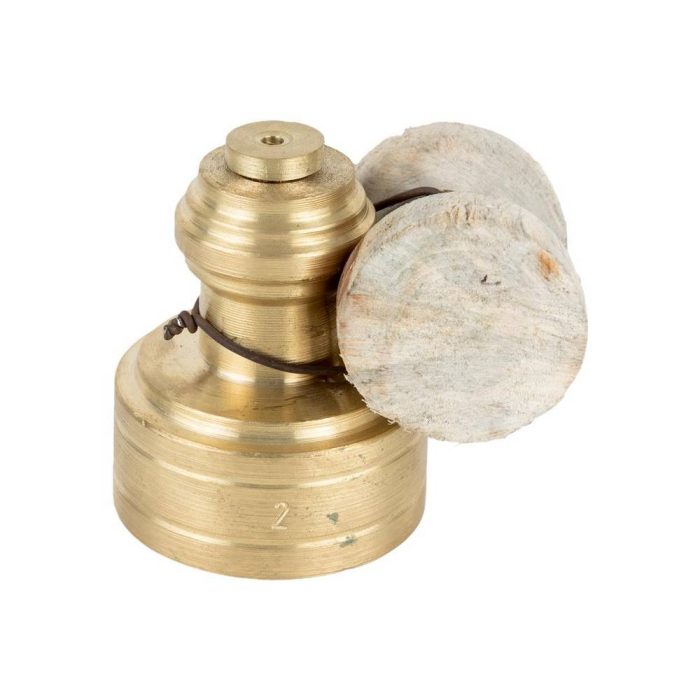 PLOMO DE BRONCE DE 1 LIBRAS CON NUEZ